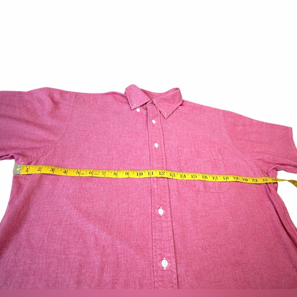 Brooks Brothers Red Button Down Shirt Mens Medium Cotton USA Classic - Picture 4 of 8